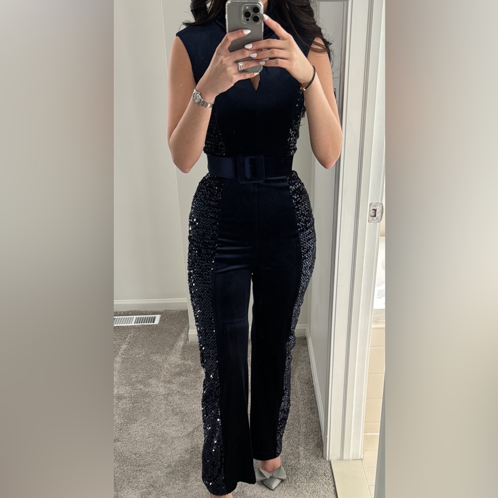 Navy jumpsuit